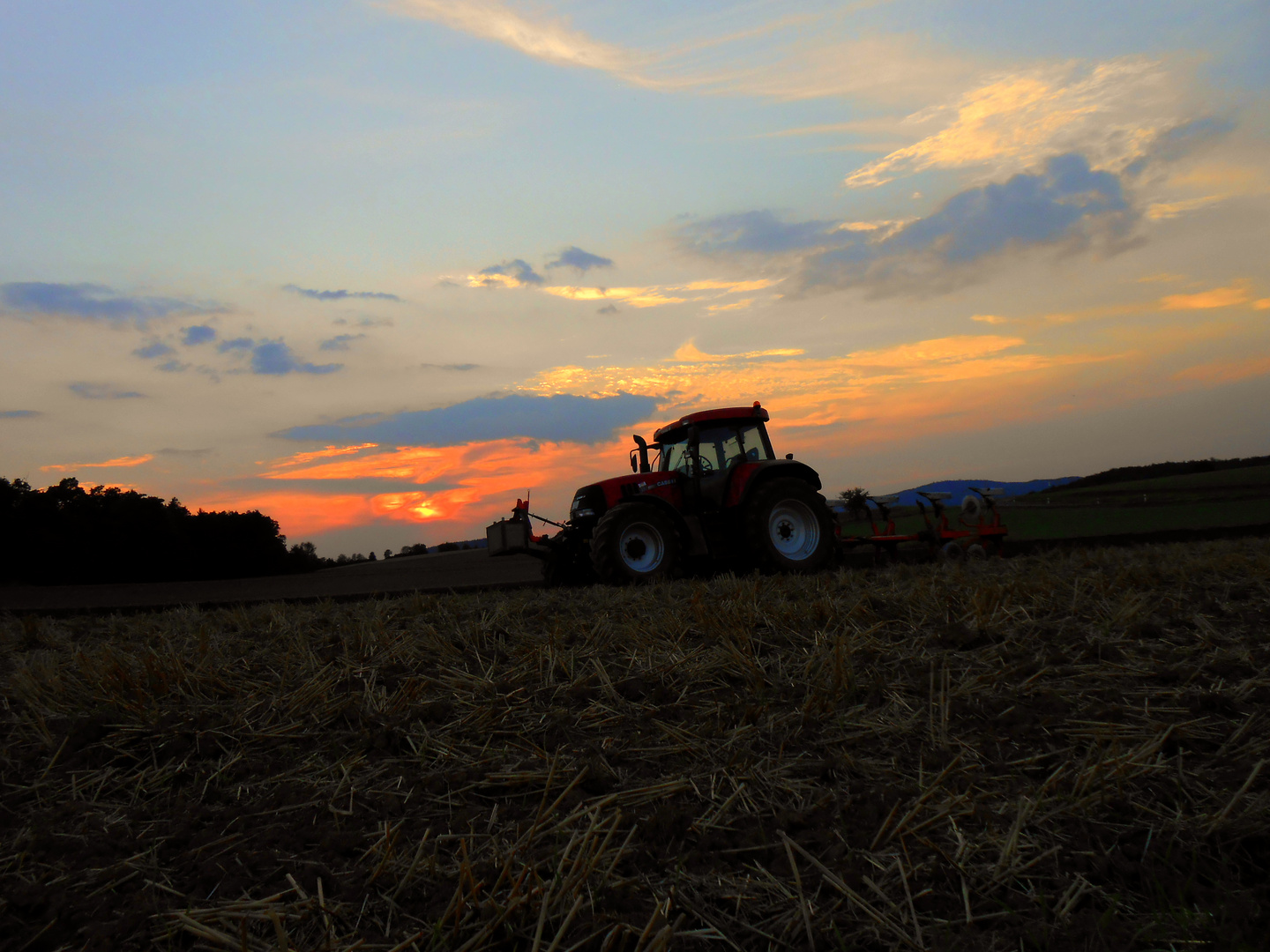 Case IH CVX 150 beim Ackern