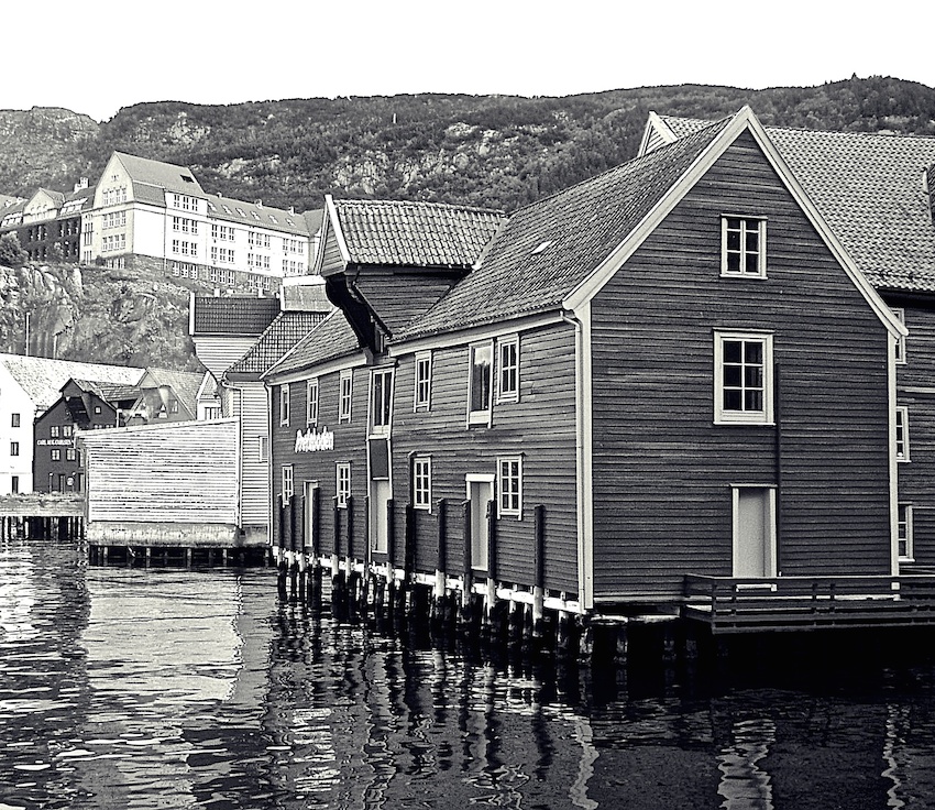 Case sull'acqua a Bergen