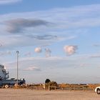Casinoschiff mit Stretchlimosine