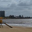 Casita de salvavidas en la Playa de los Pocitos. Montevideo. Uruguay.