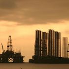 Caspian sea - Shikhov oilplatform