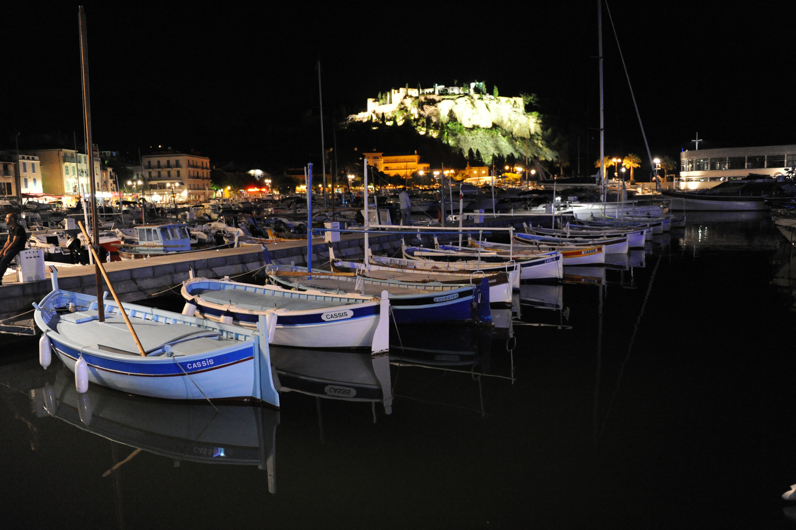 Cassis - Hafen by night