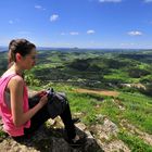 Cassy geniesst den Ausblick