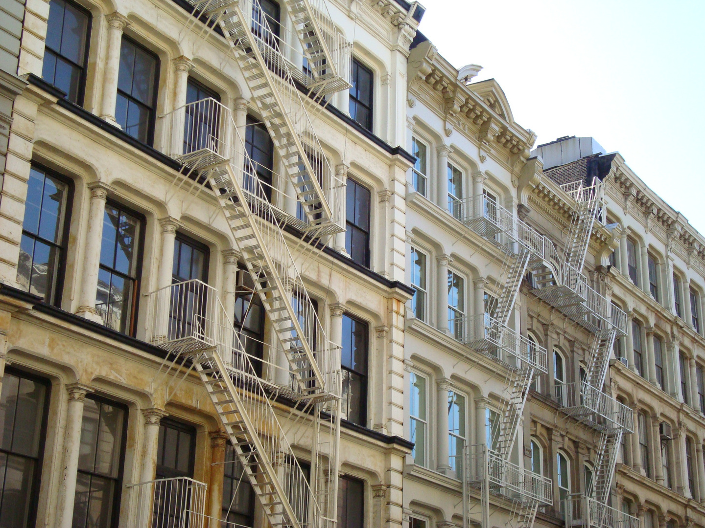 Cast iron buildings in Soho