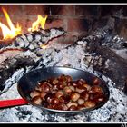 Castañas asadas.