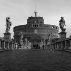 castel sant angelo bianco e nero