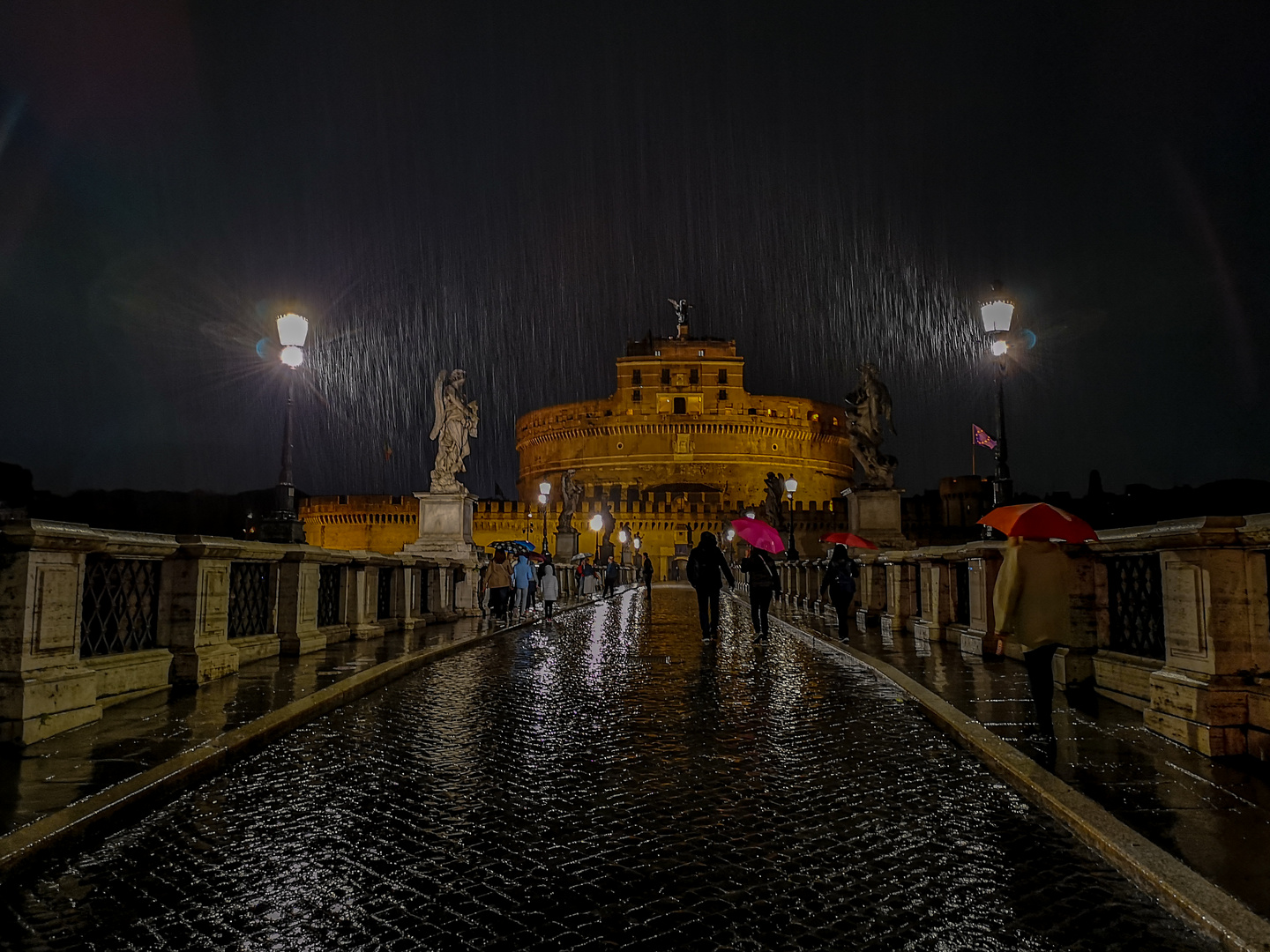 Castel Sant'Angelo - Engelsburg im Regen