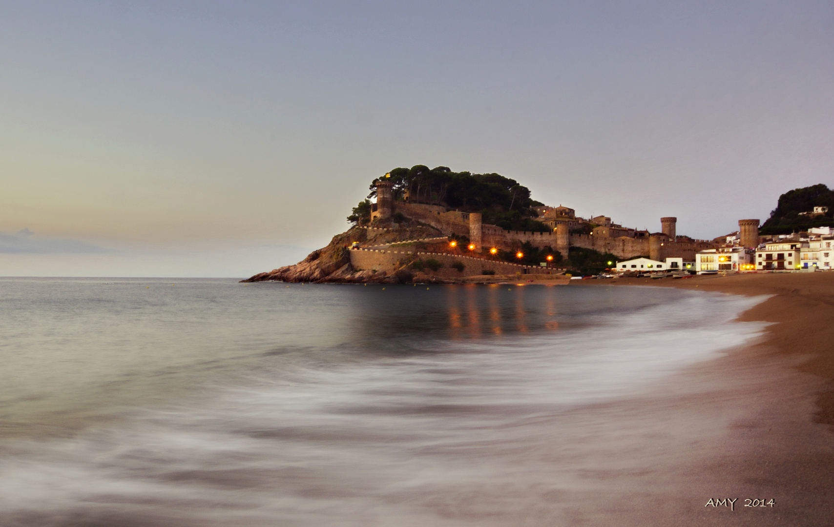 CASTELL DE TOSSA DE MAR (COSTA BRAVA).  Dedicada a POL Y MARC.