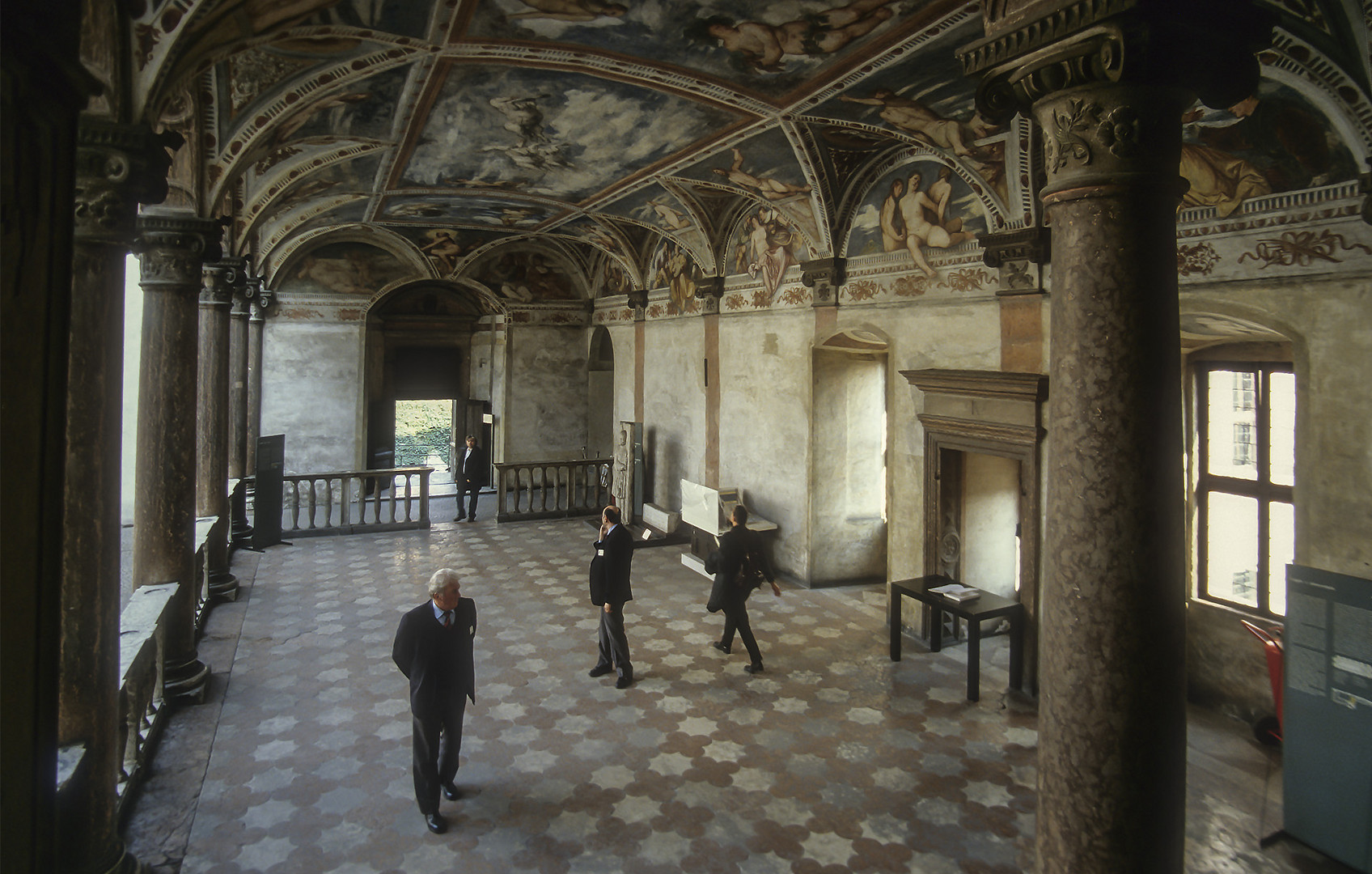 Castello del Buonconsiglio: Deckenfresko in der „Loggia des Romanino“