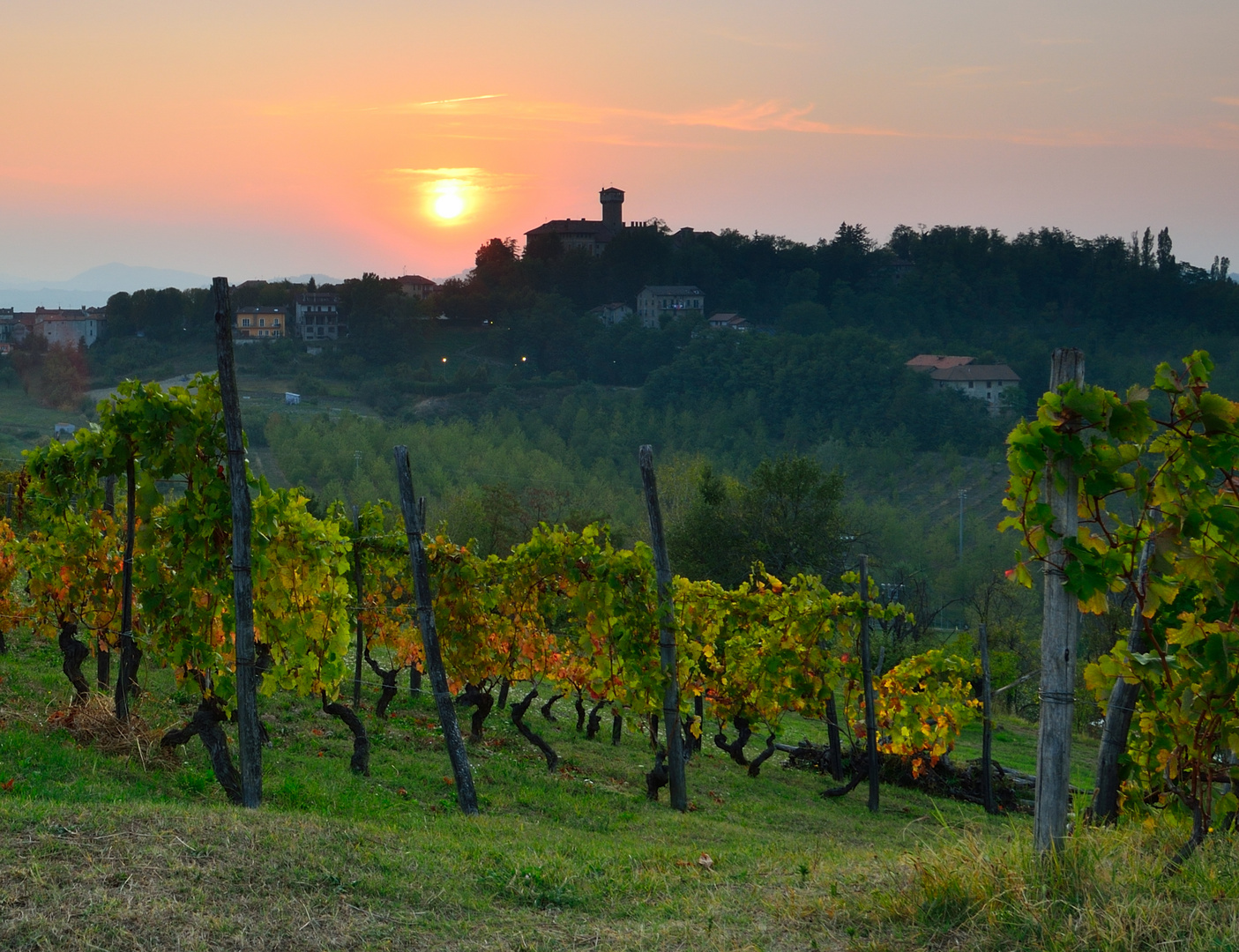 Castello di Tagliolo, Sunset, September 2011