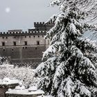 Castello orsini con la neve
