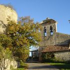 Castelnau sur l’Auvignon - Clocher mur et tour du chateau