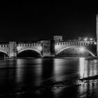 Castelvecchio by night in B/W