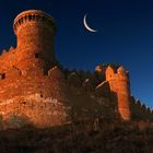 ¨Castillo de Belmonte¨ with Moon/ Castilla La Mancha/ Spain