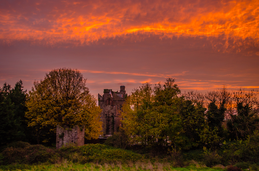 Castle at sunset