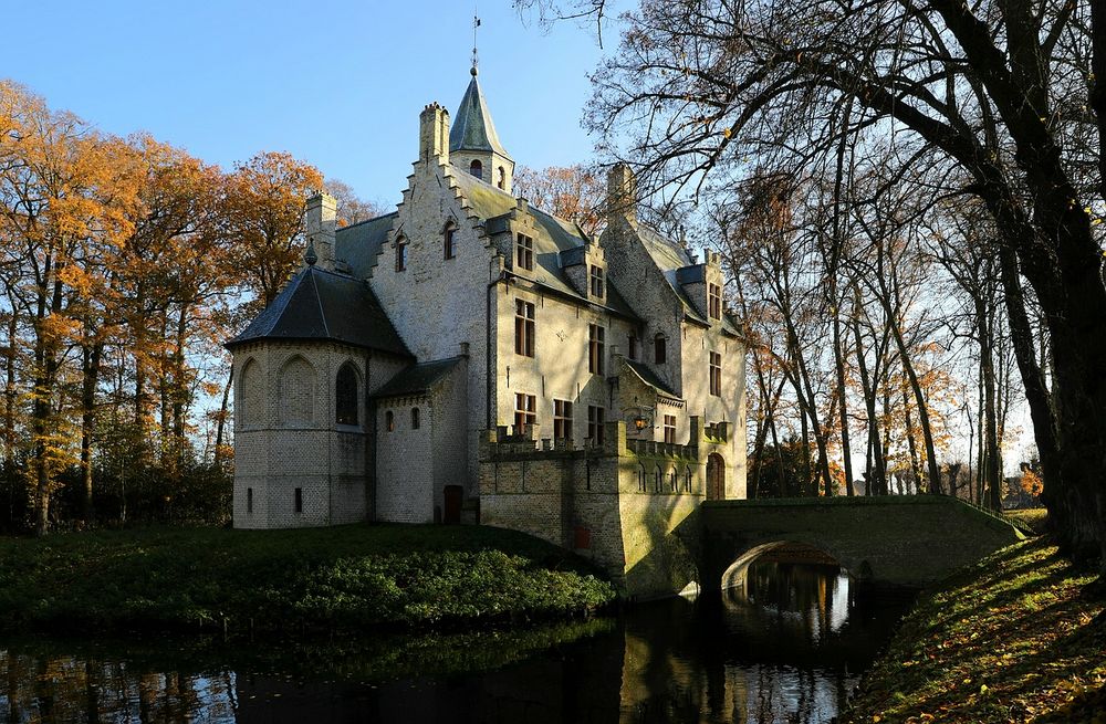 Castle 'Beauvoorde' at Wulveringem (Belgium)