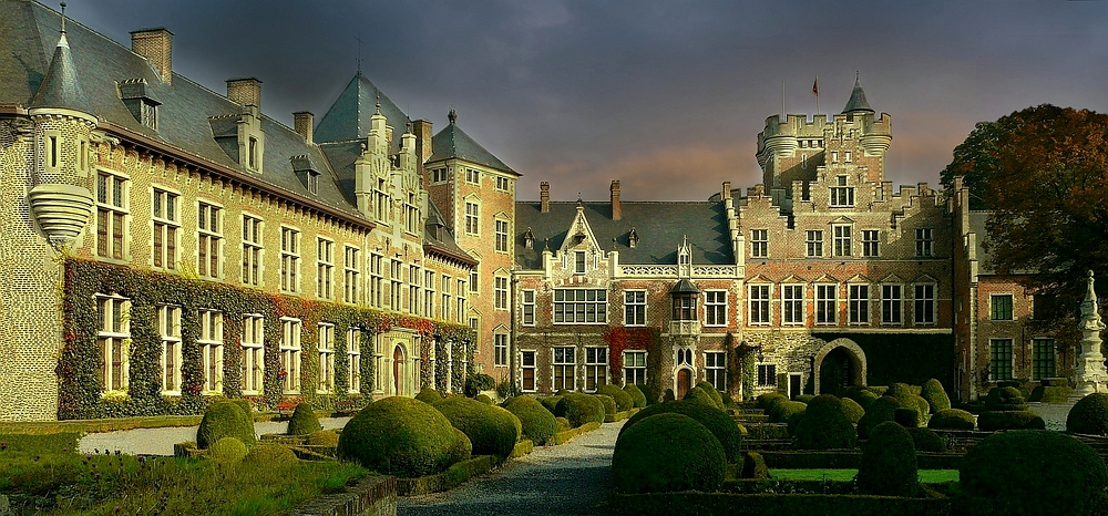 Castle Gaasbeek (Belgium) : the courtyard