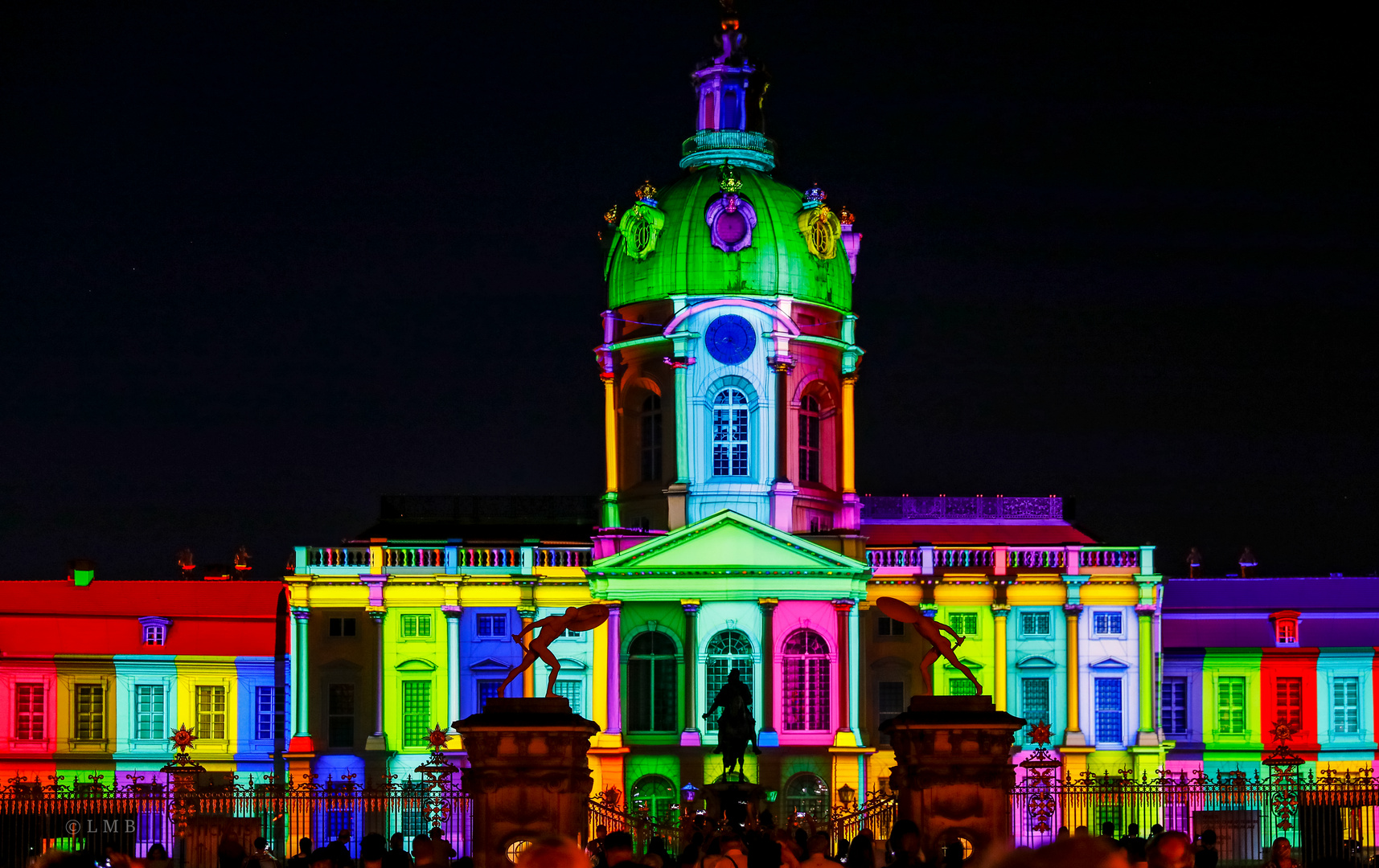 Castle in a frenzy of colors