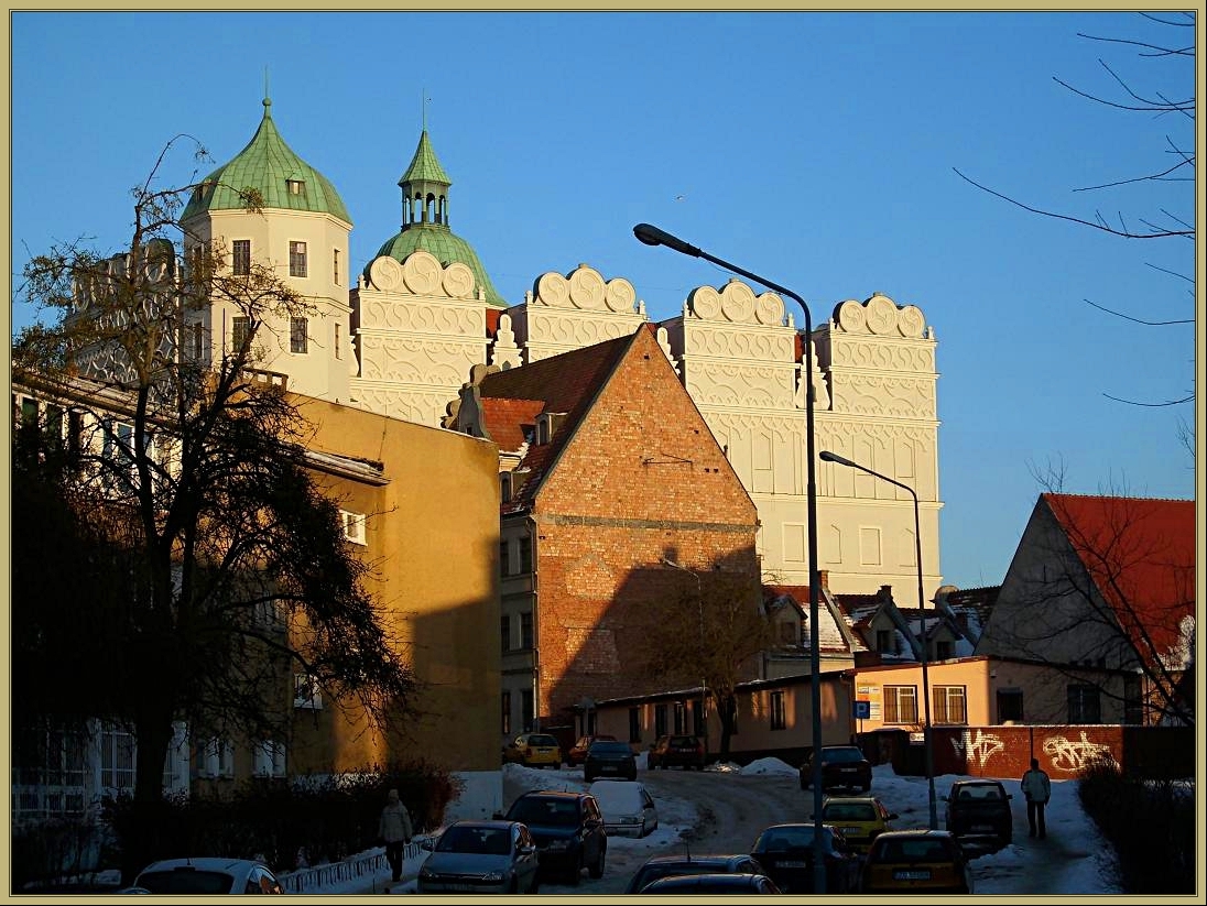 Castle in Stettin from the back side