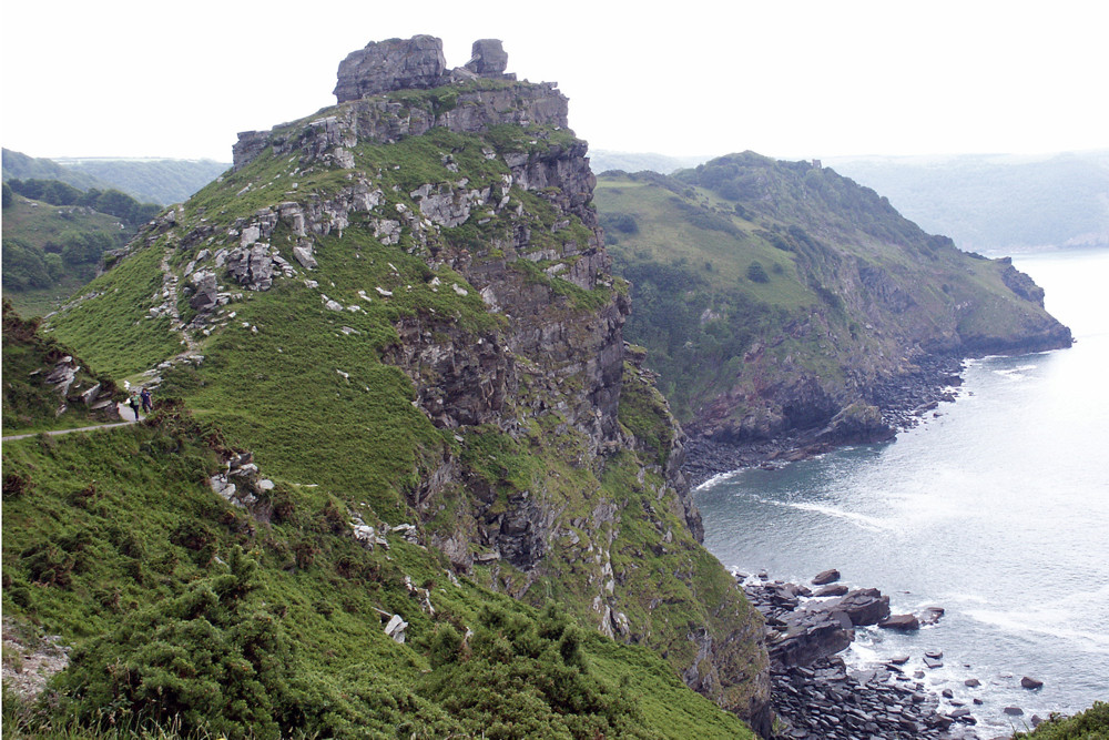 Castle Rock bei Lynton in North Devon