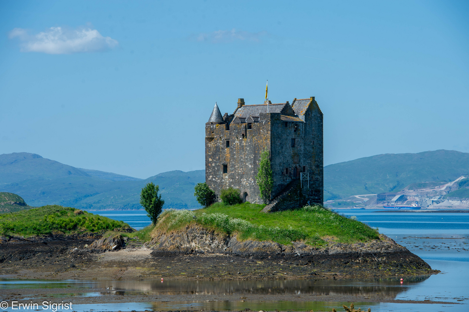 Castle Stalker in der Nähe von Oban (Schottland)