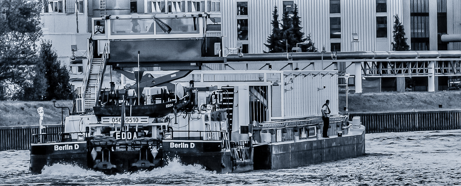 Castor Transport auf dem Neckar