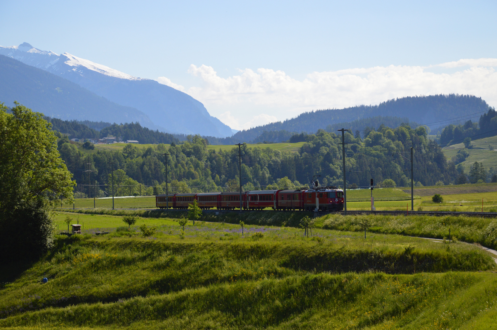 Castrisch Blick Richtung Rheinschlucht