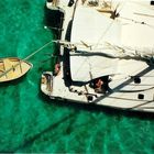 Catamaran en polynésie française.