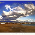 Catania dalla spiaggia in dicembre