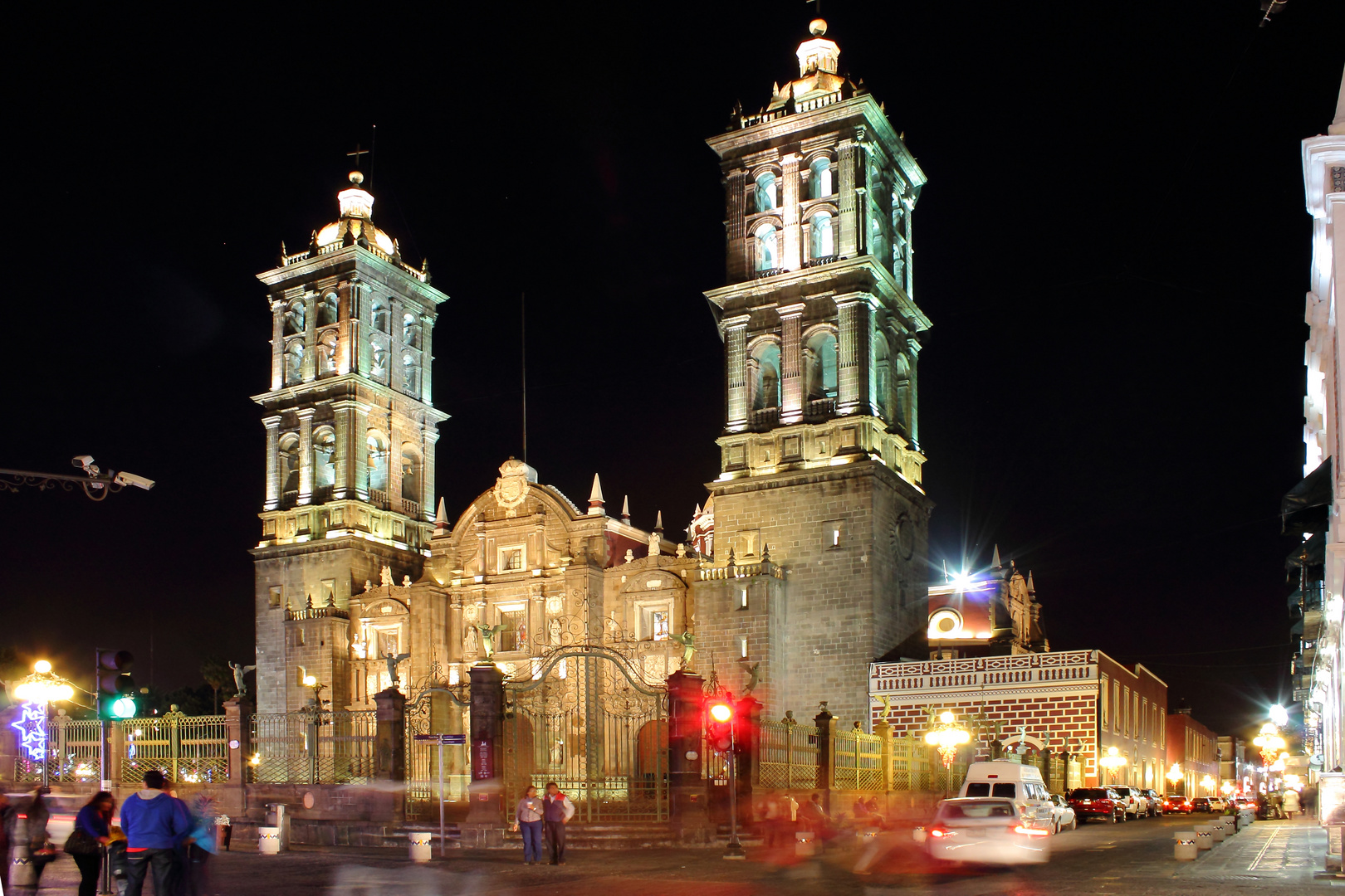 Catedral Puebla, México (nocturna)