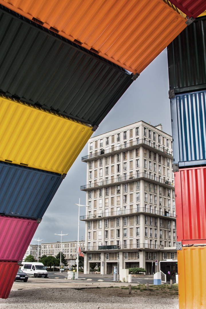 Catène de Containers de Vincent Ganivet in Le Havre