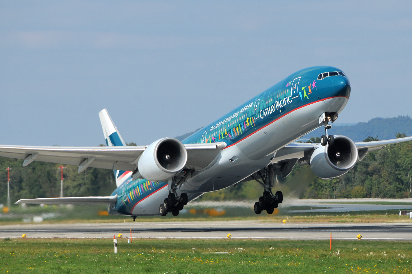 Cathay Pacific Boeing 777-300ER B-KPB Spirit of Hong Kong