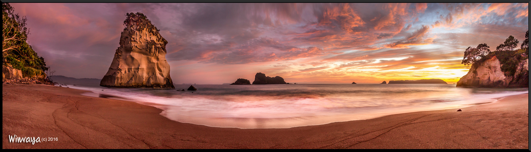 Cathedral Cove Panorama