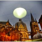 Cathedral in Aachen (Window reflection)