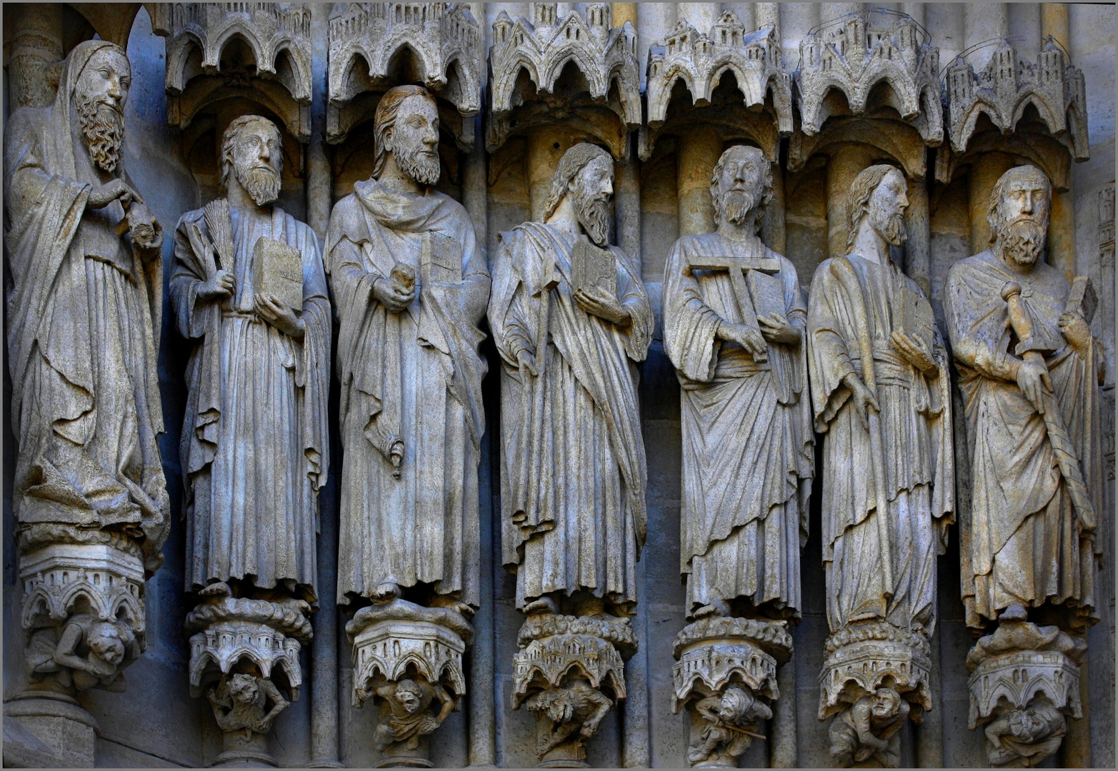 Cathédrale d'Amiens / Statues du portail central  