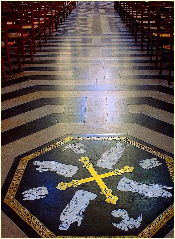 Cathédrale d'Amiens8/ Le labyrinthe au sol