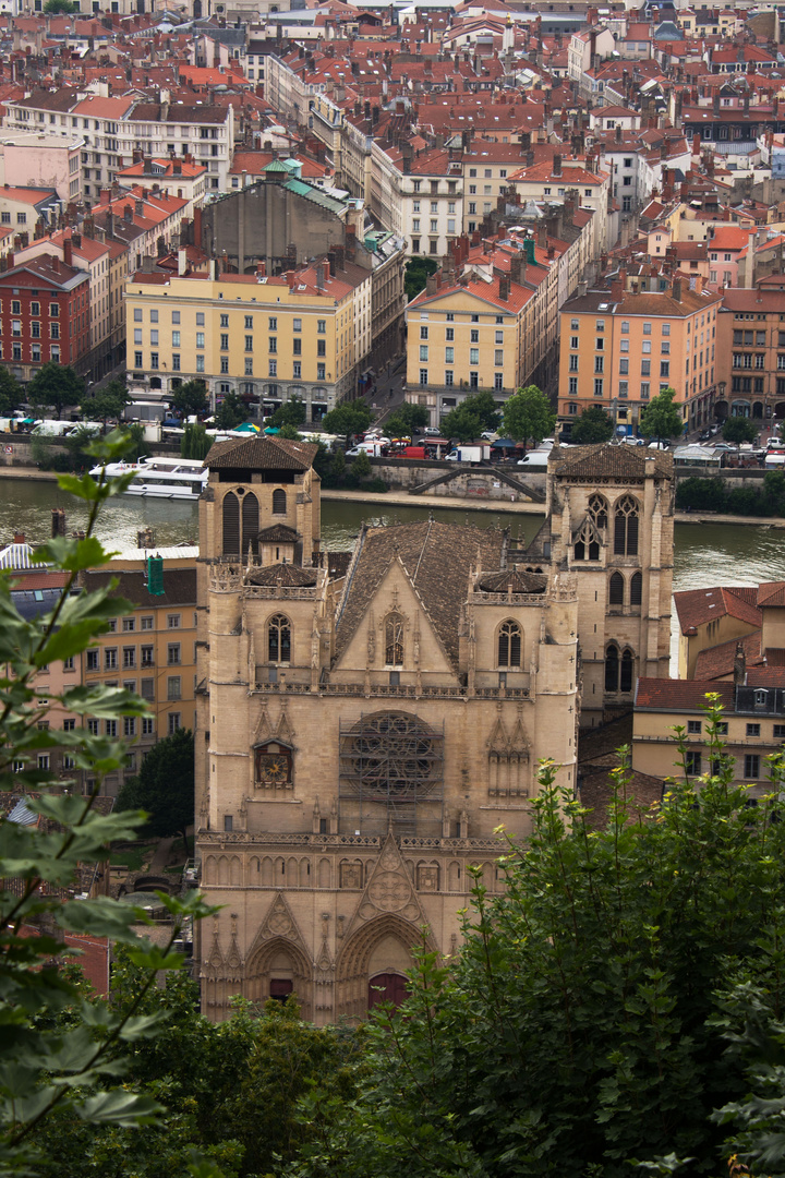 Cathédrale de Lyon vue depuis Fourvières