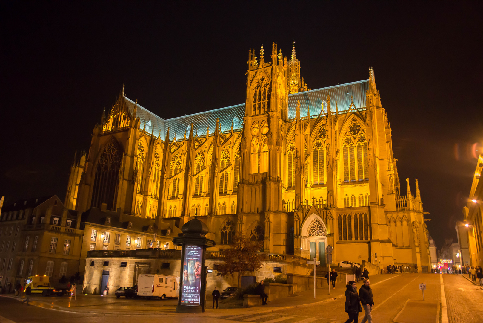 Cathédrale de Metz de nuit