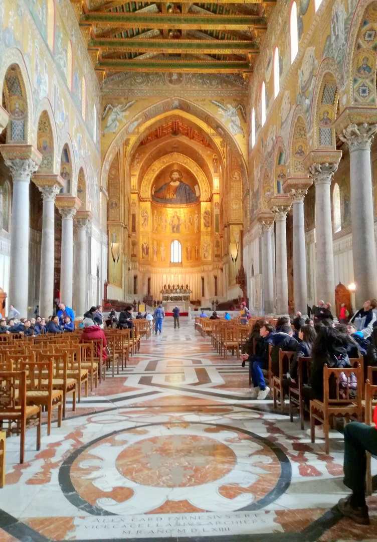 Cathédrale de Monreale, Sicile .. Intérieur