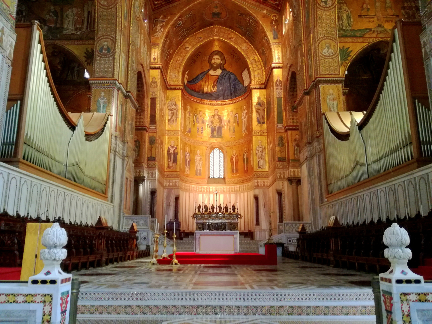 Cathédrale de Monreale, Sicile .. Intérieur