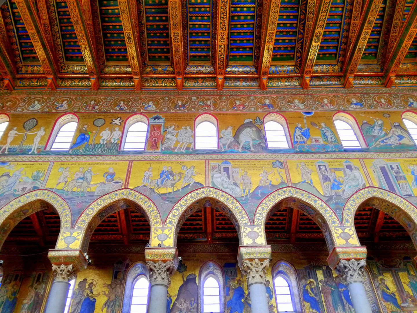 Cathédrale de Monreale, Sicile .. Intérieur