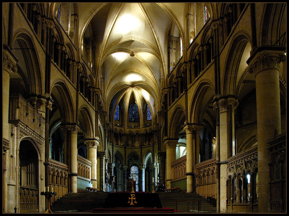 Cathedrale in Canterbury, Altaransicht.