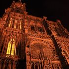 Cathédrale Notre-Dame de Strasbourg de nuit
