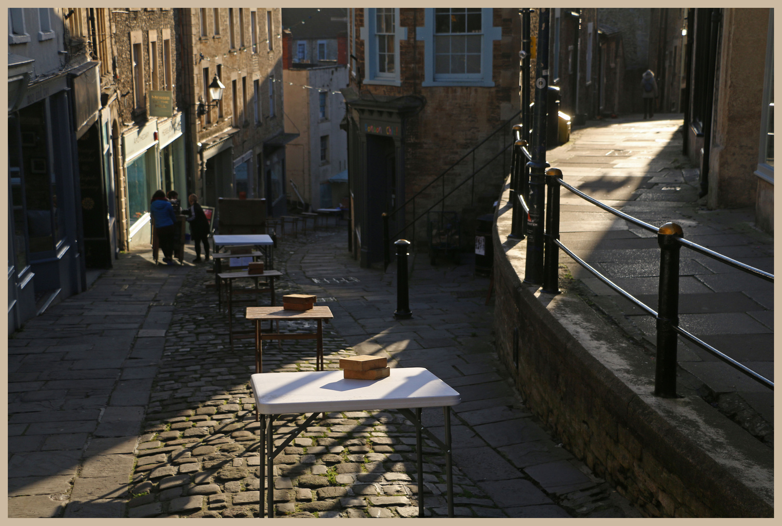 catherine Street Frome early morning 8