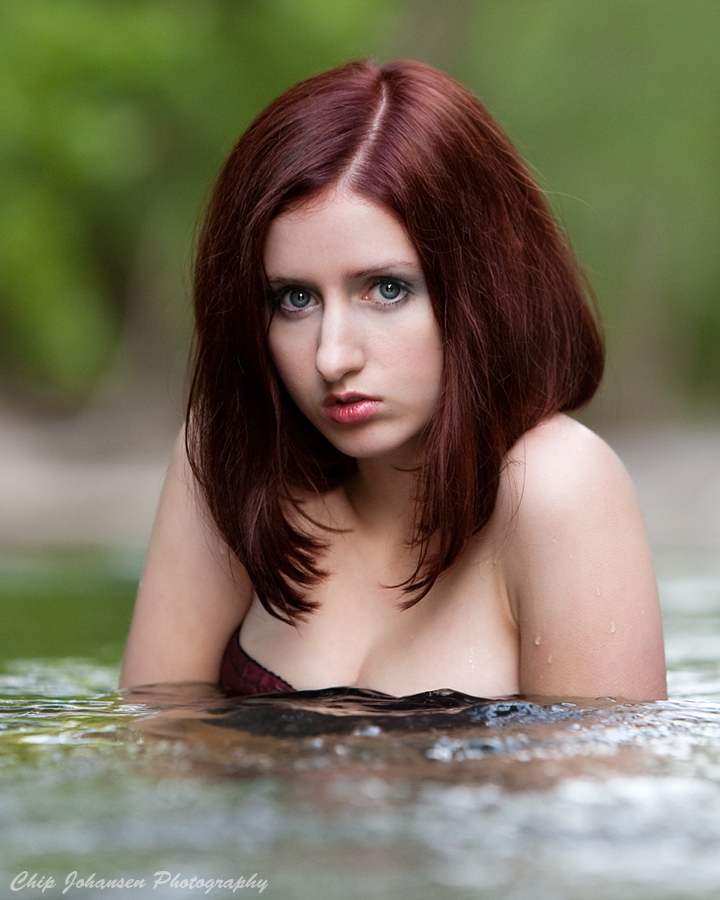 Cathy in the River