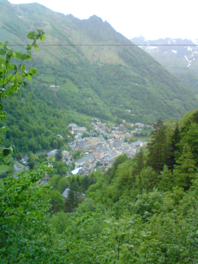 Cauterets de haut