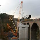 CC 2800-1 Sarens beim Brückenhub in Wermelskirchen