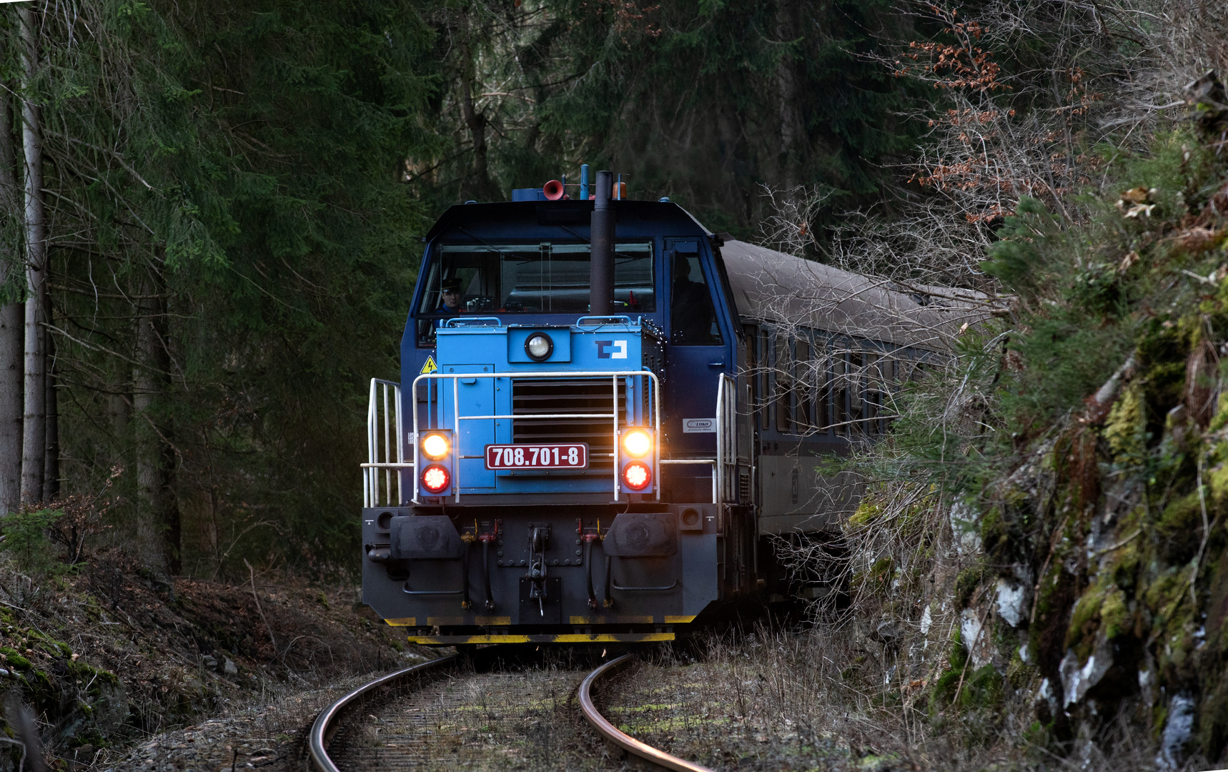 CD 708.701 mit dem Silvesterzug 2019