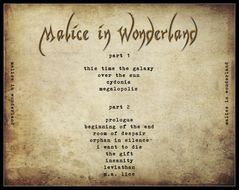 CD - Cover - Malice In Wonderland - Inlay