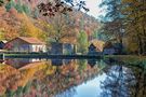 Kloster Grünau (Kartause Neuzell) an einem wunderschönen Herbsttag von GudrunS 
